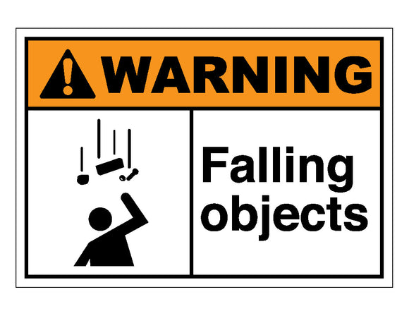 Warning Falling Objects Sign