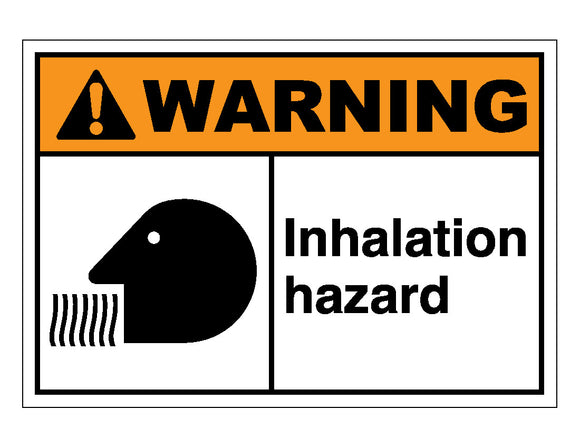 Warning Inhalation Hazard Sign