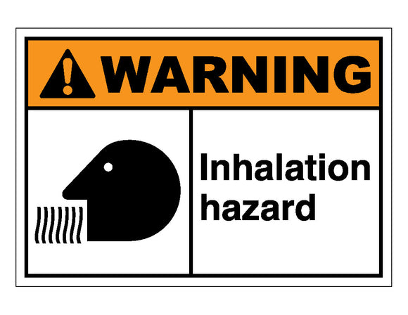 No Inhaler Sign Warning Inhalation Hazard Sign – Veteran Safety Solutions