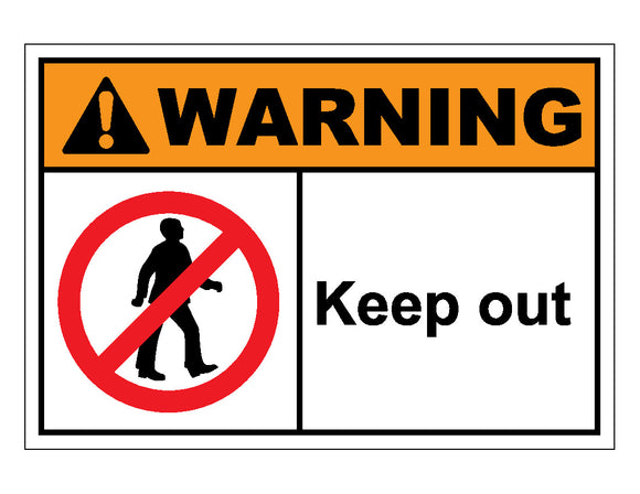 Warning Keep Out Sign