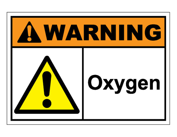 Warning Oxygen Sign
